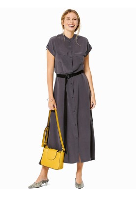 Pattern Shirt dress with contrast belt (Burda 1/2020, pattern number 6240 A)