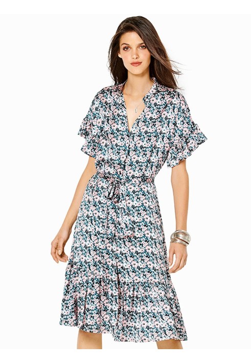 Pattern Shirt dress with contrast belt (Burda 1/2020, pattern number 6240 A)