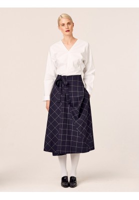 Pattern A-line skirt with an original cut (Burda 10/2019, pattern number 120)