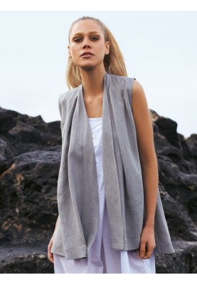 Pattern A-silhouette linen vest (Burda 4/2012, pattern number 101 A)