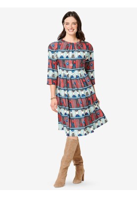 Pattern Cut-out dress with dropped shoulder line (Burda 2/2019, pattern number 6288 A)