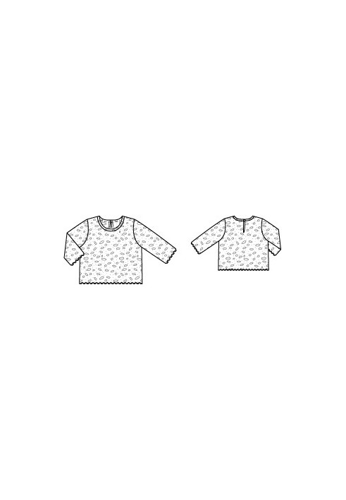 Pattern Lace blouse of a simple cut (Burda 12/2012, pattern number 152)