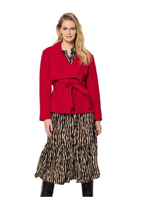 Pattern Jacket with an asymmetrical collar (Burda 2/2020, pattern number 6156 B)