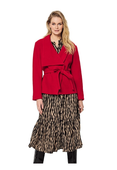 Pattern Jacket with an asymmetrical collar (Burda 2/2020, pattern number 6156 B)