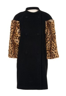 Pattern Double-breasted coat with fur sleeves (Burda 9/2011, pattern number 114)