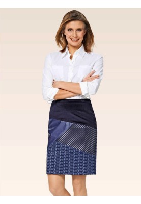 Pattern Pencil skirt with asymmetric yoke (Burda 2/2015, pattern number 6700 B)