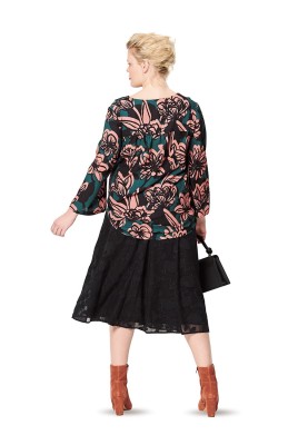 Pattern Tunic with flared sleeves (Burda 2/2020, pattern number 6194 B)