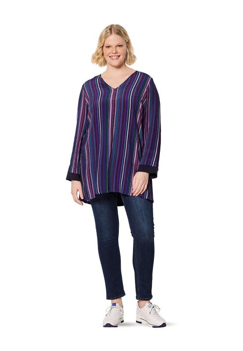 Pattern Tunic with flared sleeves (Burda 2/2020, pattern number 6194 B)