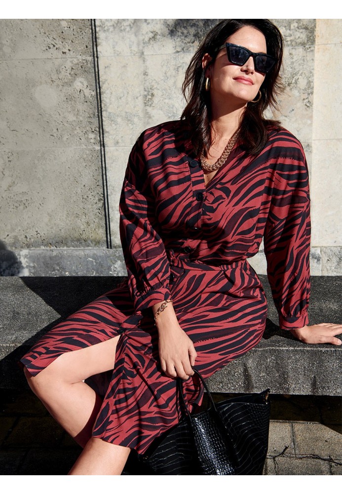 Pattern Shirt dress with dropped armholes (Burda 3/2020, pattern number 126 A)