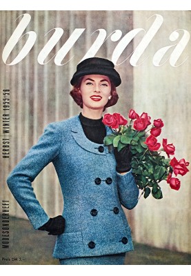 Выкройка Платье винтажное из Burda Moden 1955/56 (Burda 12/2019, № выкройки 121)