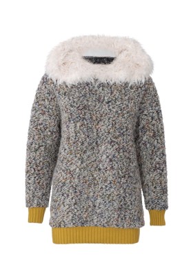 Pattern Hooded pullover with fur trim (Burda 2/2018, pattern no. 6356 A)