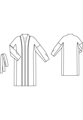 Pattern Oversize coat without fastening (Burda 8/2012, pattern number 105)