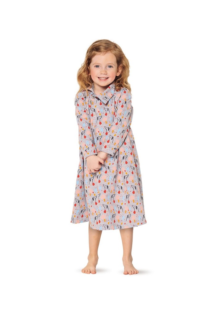 Pattern Knitted nightgown with raglan sleeves (Burda 2/2020, pattern number 9291 B)