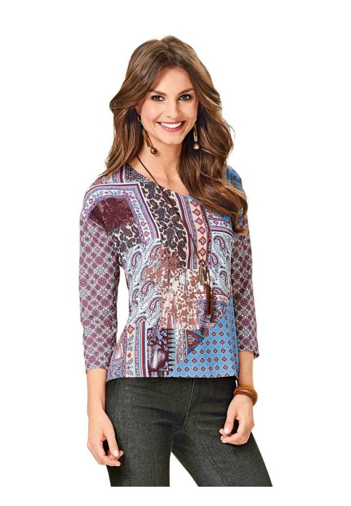 Pattern Blouse of a fitted silhouette without sleeves (Burda 2/2016, pattern number 6579 A)