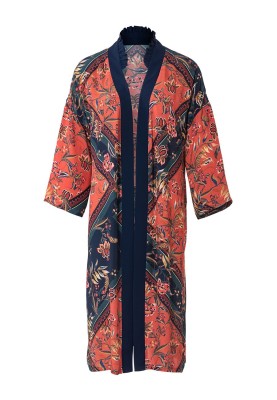 Pattern Kimono long with contrasting stripes (Burda 1/2020, pattern number 6244 A)