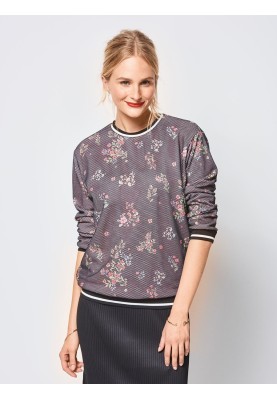 Pattern Pullover with contrasting cuffs (Burda 1/2018, pattern number 6406 B)