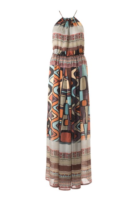 Pattern Maxi dress with an American armhole (Burda 4/2017, pattern number 103)