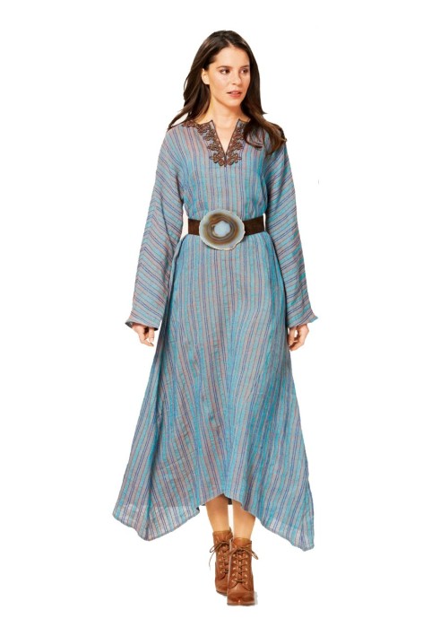 Pattern Maxi dress with gode wedges (Burda 2/2015, pattern number 6731 A)