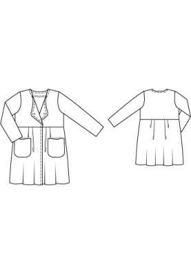 Pattern Linen coat with patch pockets (Burda 4/2012, pattern number 143)