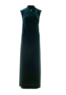 Pattern Knitted velvet maxi dress (Burda 2/2017, pattern no. 6455 A)