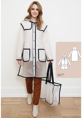 Pattern Raincoat with a hood (I love to sew 1/2019, pattern number 101)