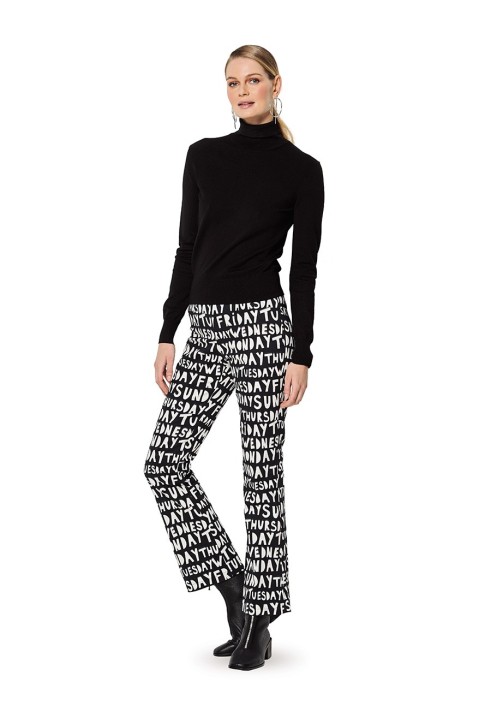 Pattern Wool trousers with a flared cut (Burda 2/2020, pattern number 6152 A)