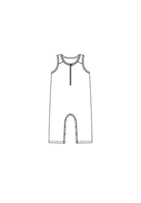 Pattern Knitted overalls with wide straps (Burda 1/2020, pattern number 9299 B)