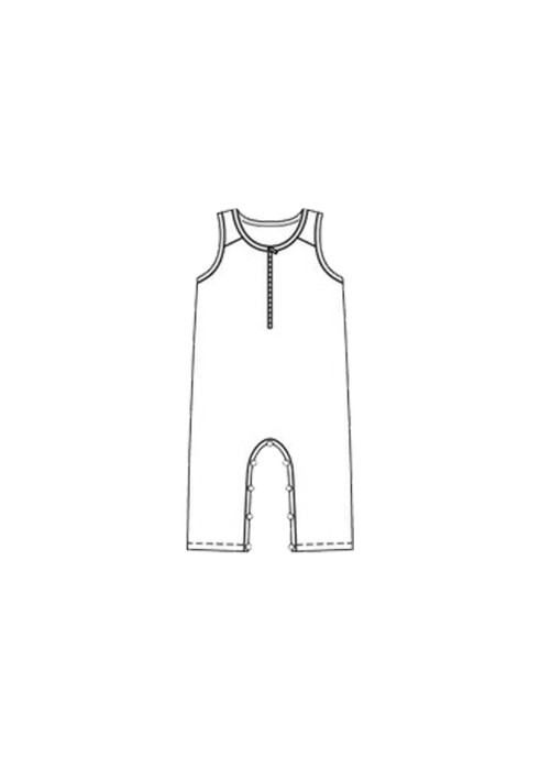 Pattern Knitted overalls with wide straps (Burda 1/2020, pattern number 9299 B)