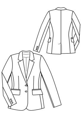 Pattern Jacket-blazer classic cut (Burda 10/2018, pattern number 101)