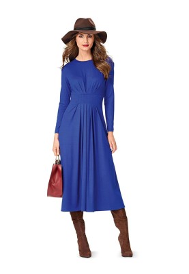 Pattern Empire-style knitted dress (Burda 2/2016, pattern number 6562 A)