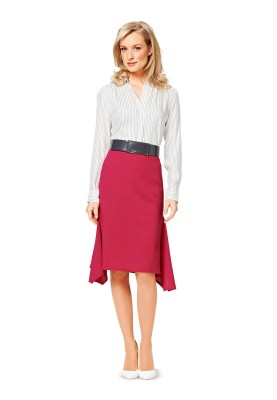 Pattern Skirt combined with gode wedges (Burda 2/2015, pattern number 6734 B)