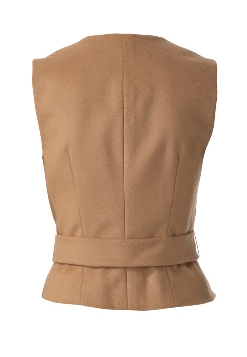 Pattern Vest of a fitted silhouette with a belt (Burda 2/2020, pattern number 6172 B)