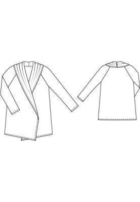 Pattern Knitted jacket with shawl collar (Burda 6/2011, pattern number 126)