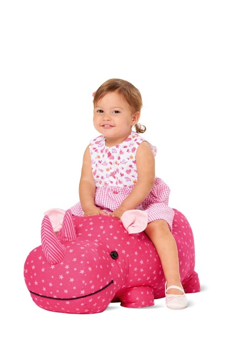 Pattern Soft toy - hippopotamus (Burda 1/2017, pattern number 6560 B)