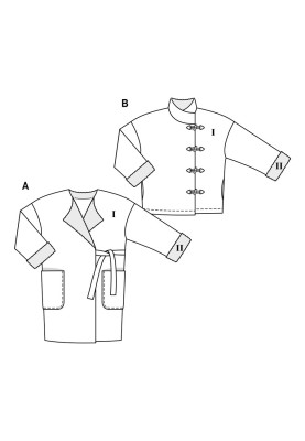 Выкройка Куртка из искусственной кожи с застежками-клевантами (Burda 2/2019, № выкройки 6249 B)