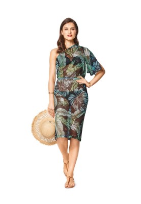 Pattern Beach dress made of mesh fabric (Burda 1/2018, pattern number 6412 B)