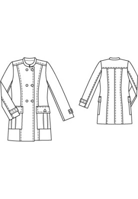 Pattern Coat in military style (Burda 8/2011, pattern number 103)