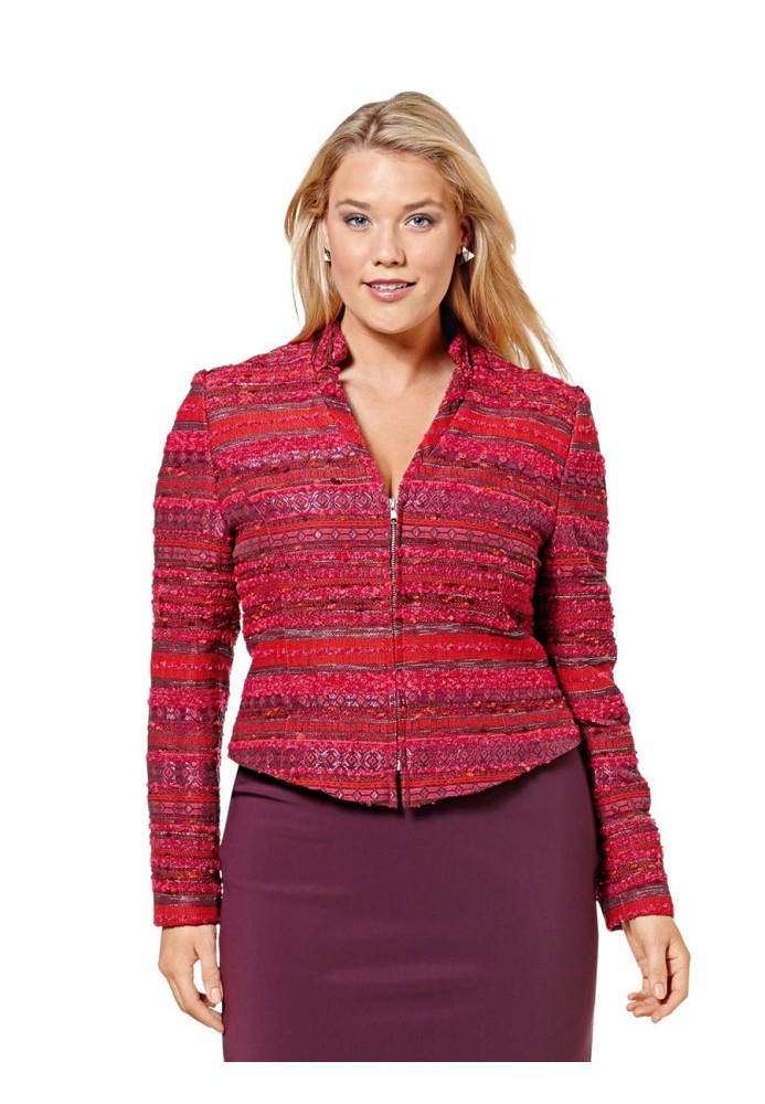 Pattern Jacket short with a zipper (Burda 2/2016, pattern number 6616 A)