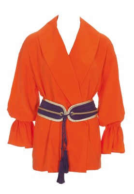 Pattern Jacket with suede belt (Burda 2/2012, pattern number 105)