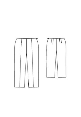 Pattern Pants of narrow cut with side fastening (Burda 3/2010, pattern number 135 B)