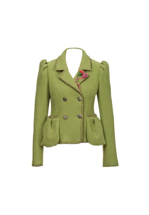 Pattern Bavarian style jacket made of felted loden (Burda 9/2011, pattern number 122 A)