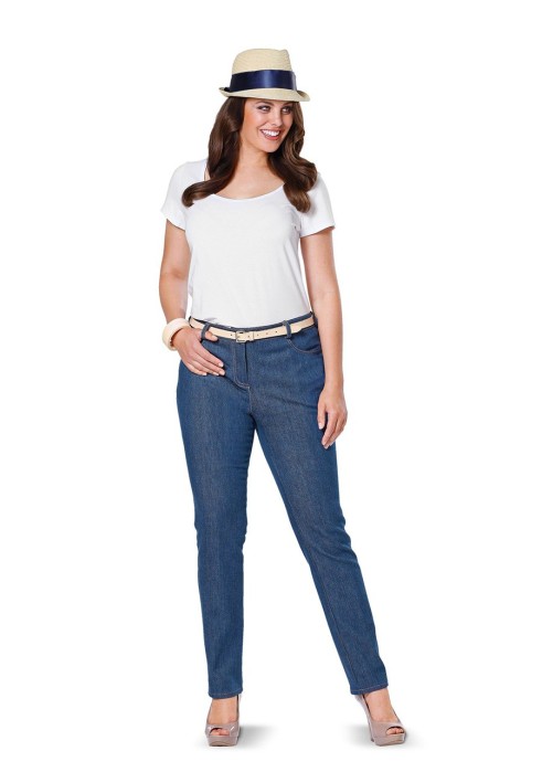 Pattern Denim pants in denim style (Burda 1/2014, pattern number 6951 A)