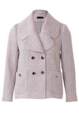 Pattern Straight double-breasted jacket with 7/8 sleeves (Burda 2/2019, pattern number 114)