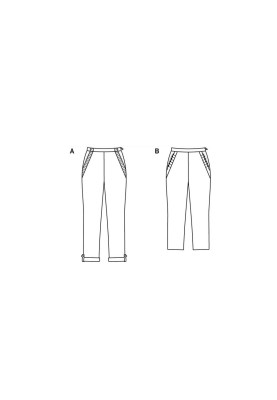 Pattern 7/8 length baggy trousers (Burda 1/2020, pattern no. 6242 B)