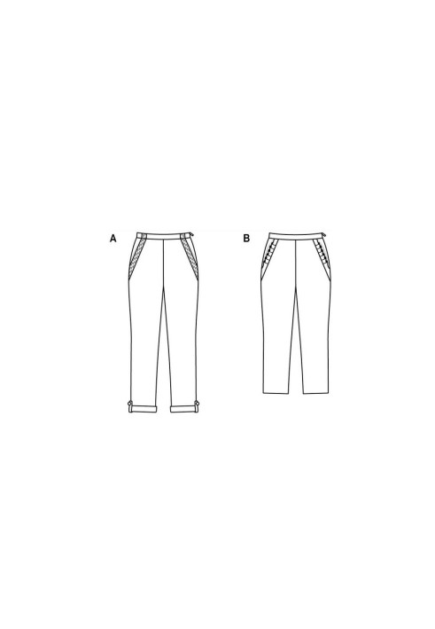 Pattern 7/8 length baggy trousers (Burda 1/2020, pattern no. 6242 B)