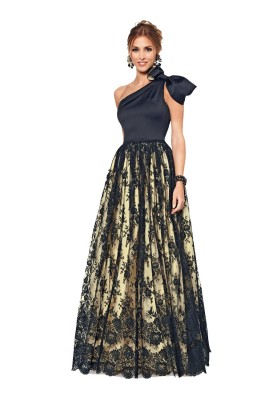 Pattern Evening dress with lace skirt (Burda 2/2014, pattern number 6868 B)