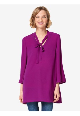 Pattern A-line blouse with pleats on the sleeves (Burda 2/2019, pattern number 6292 B)