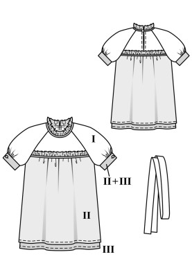 Pattern Blouse in Victorian style (Burda 7/2019, pattern number 121)