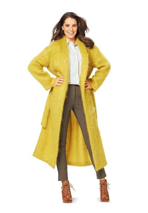 Pattern Maxi coat with shawl collar (Burda 2/2015, pattern number 6704 C)