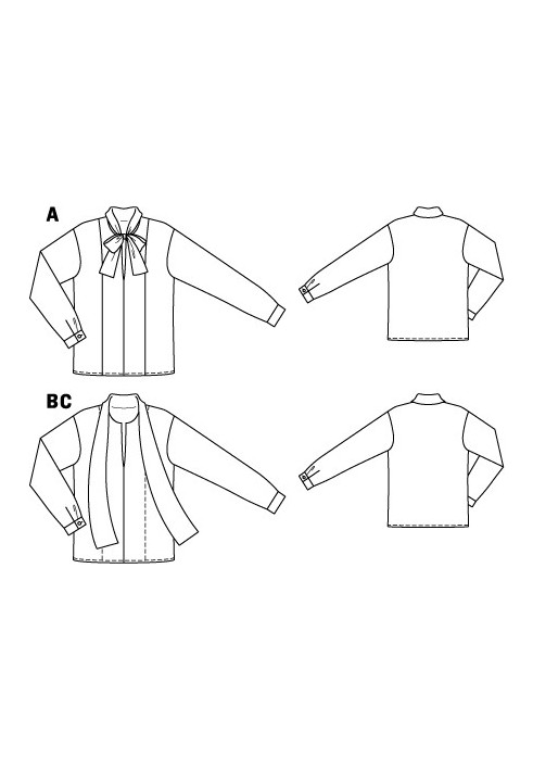 Выкройка Блузка из металлизированного трикотажного полотна (Burda 10/2011, № выкройки 128 C)